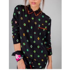 H&M x Kenzo Patterned Silk Blouse NWT